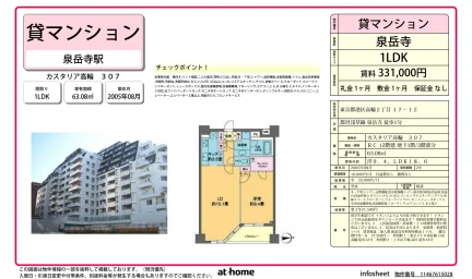 カスタリア高輪 307号 0