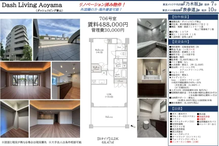 Dash Living Aoyama 706号 0