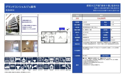 グランドコンシェルジュ麻布 203号 0