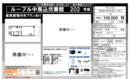ルーブル中馬込弐番館 202号 0