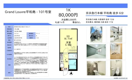 Grand Louvre平和島 101号 0