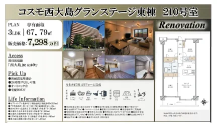 コスモ西大島グランステージ東棟 210号 0