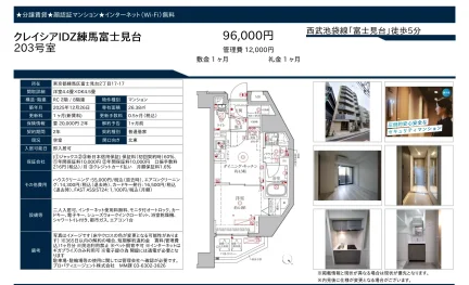 クレイシアIDZ練馬富士見台 203号 0