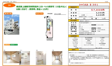シャインヒル Ⅱ 301 301号 0