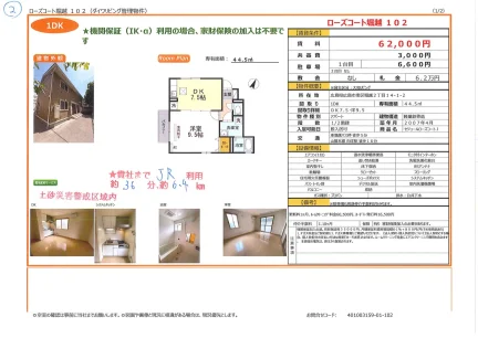 セジュールローズコート 102 0