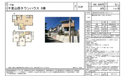 千里山西タウンハウス D棟 1号 0
