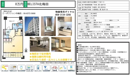 BELISTA北梅田 2階 0