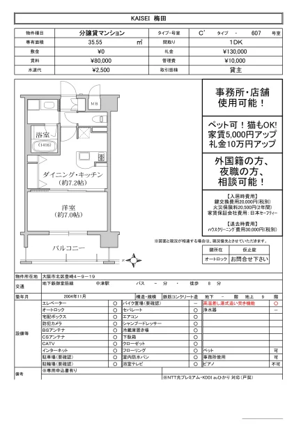 KAISEI 梅田 607号 0