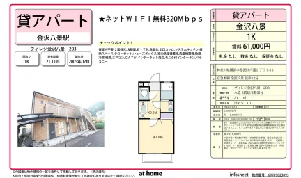 ヴィレジ金沢八景 203号 0