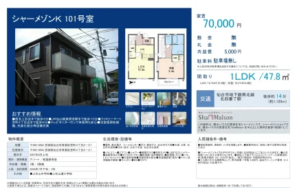 シャーメゾンK 101号室 101号 0