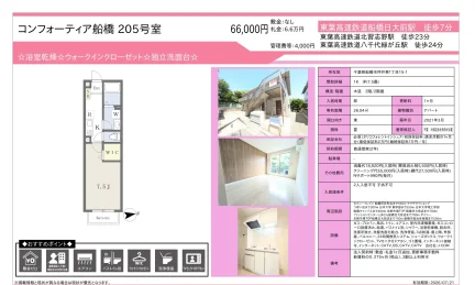 コンフォーティア船橋 205号 0