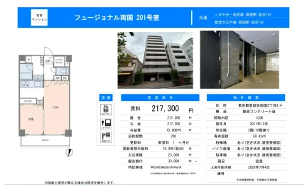フュージョナル両国 201号 0