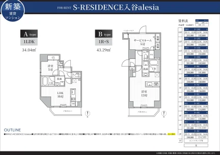 S-RESIDENCE入谷alesia 0