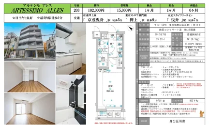アルテシモ アレス 203号 0