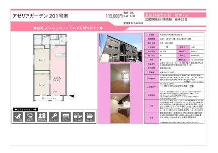 アゼリアガーデン 201号 0