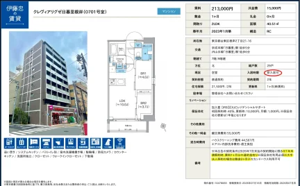 クレヴィアリグゼ日暮里根岸 0701号 0