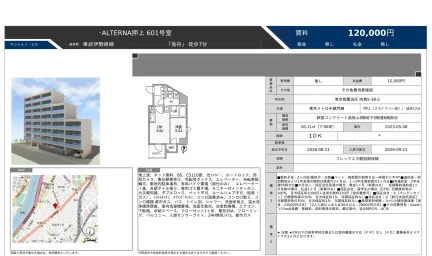 ALTERNA押上601号室 601号 0