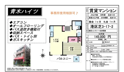 青木ハイツ 302号 0