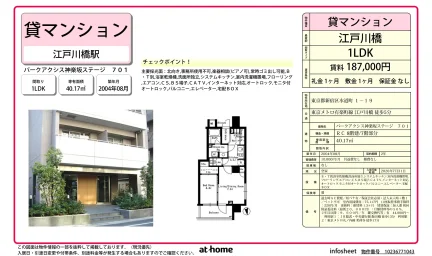 1LDK Condo Near Station in Suidocho 0