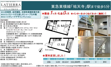 ラティエラ祐天寺 206 0