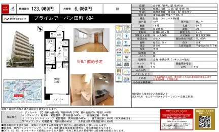 プライムアーバン田町 604 604 0