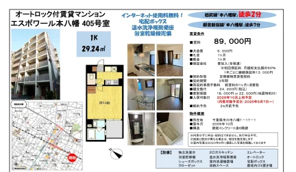 エスポワール本八幡 405号室 405号 0