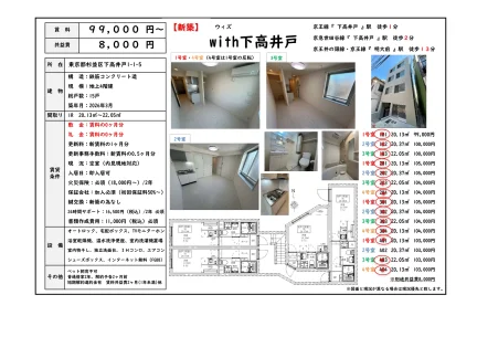 ウィズ下高井戸 3号室 0