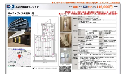 ガーラ・ヴィスタ調布 1階 0