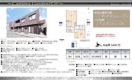 Cattleya Garden 代沢 201号 0