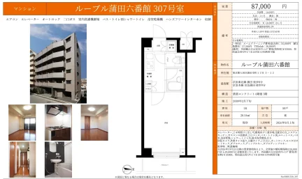 ルーブル蒲田六番館 307号 0