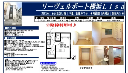 リーヴェルポート横浜 302号 0