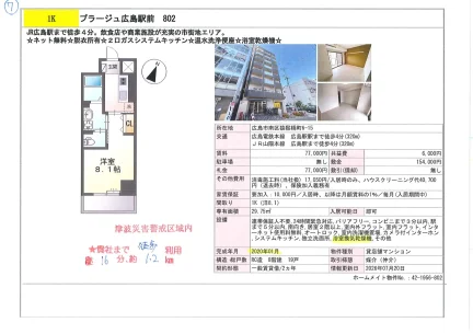 プラージュ広島駅前 802 0