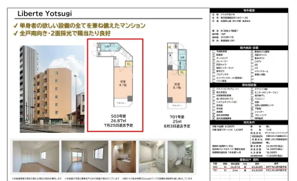 リベルテ四ツ木 701号 0