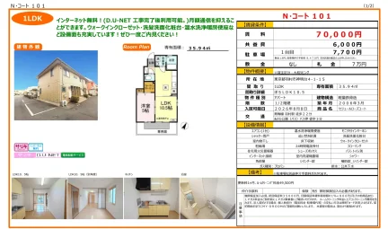 セジュールローズコート 101号 0