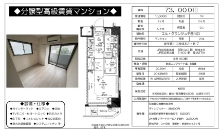 エル・グランジュテ西川口 204号 0