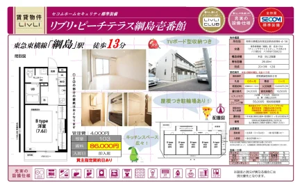 リブリ・ピーチテラス綱島壱番館 103号 0