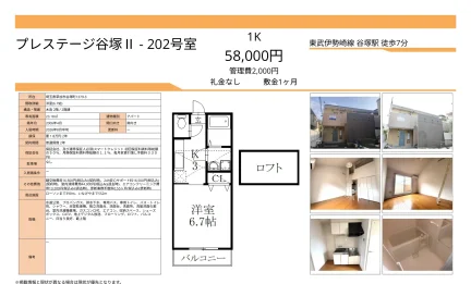 プレステージ谷塚Ⅱ 202号 0