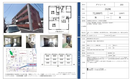 グリシーヌ 203号 0