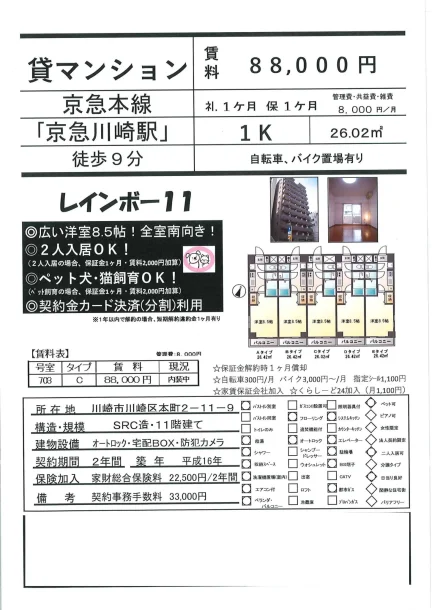 レインボー 11 703 0