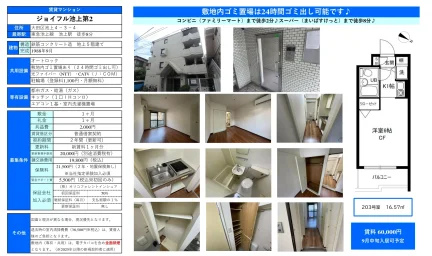 ジョイフル池上第2 203号 0