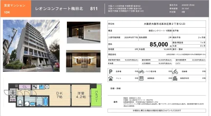 レオンコンフォート梅田北 811 0