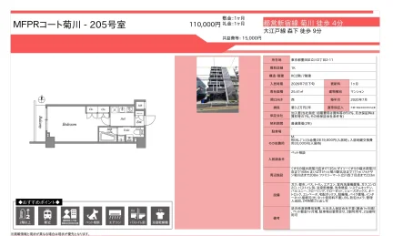MFPRコート菊川 205号 0