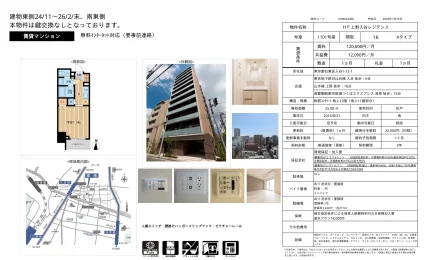 HF 上野入谷レジデンス 1101号 0