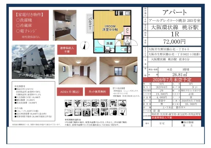 Modern Studio Condo Near Station in Katsuyamakita 0