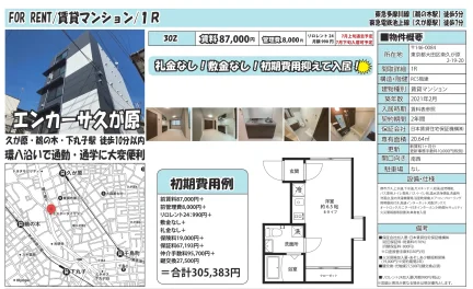 東急多摩川線 鴨の木駅 徒歩5分 302号 0