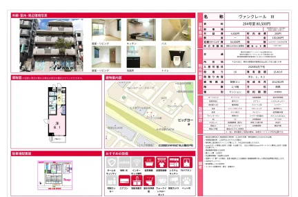 ヴァンクレール Ⅲ 204号 0