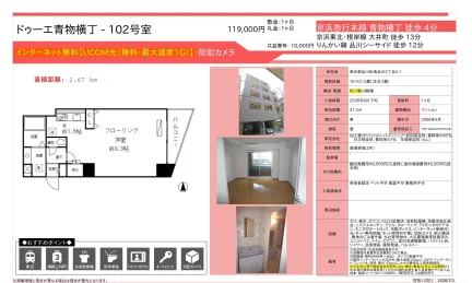 ドゥーエ青物横丁 102号室 102号 0