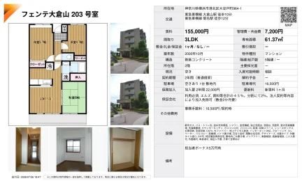 フェンテ大倉山 203号室 203号 0