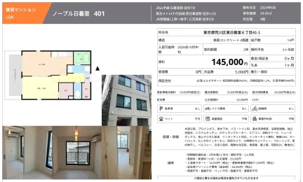 ノーブル日暮里 401 401号 0