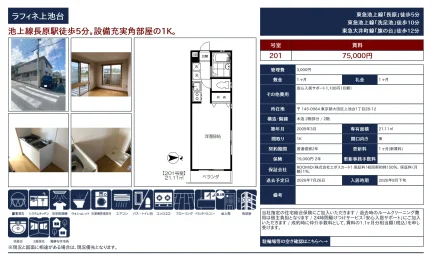 ラフィネ上池台 201号 0